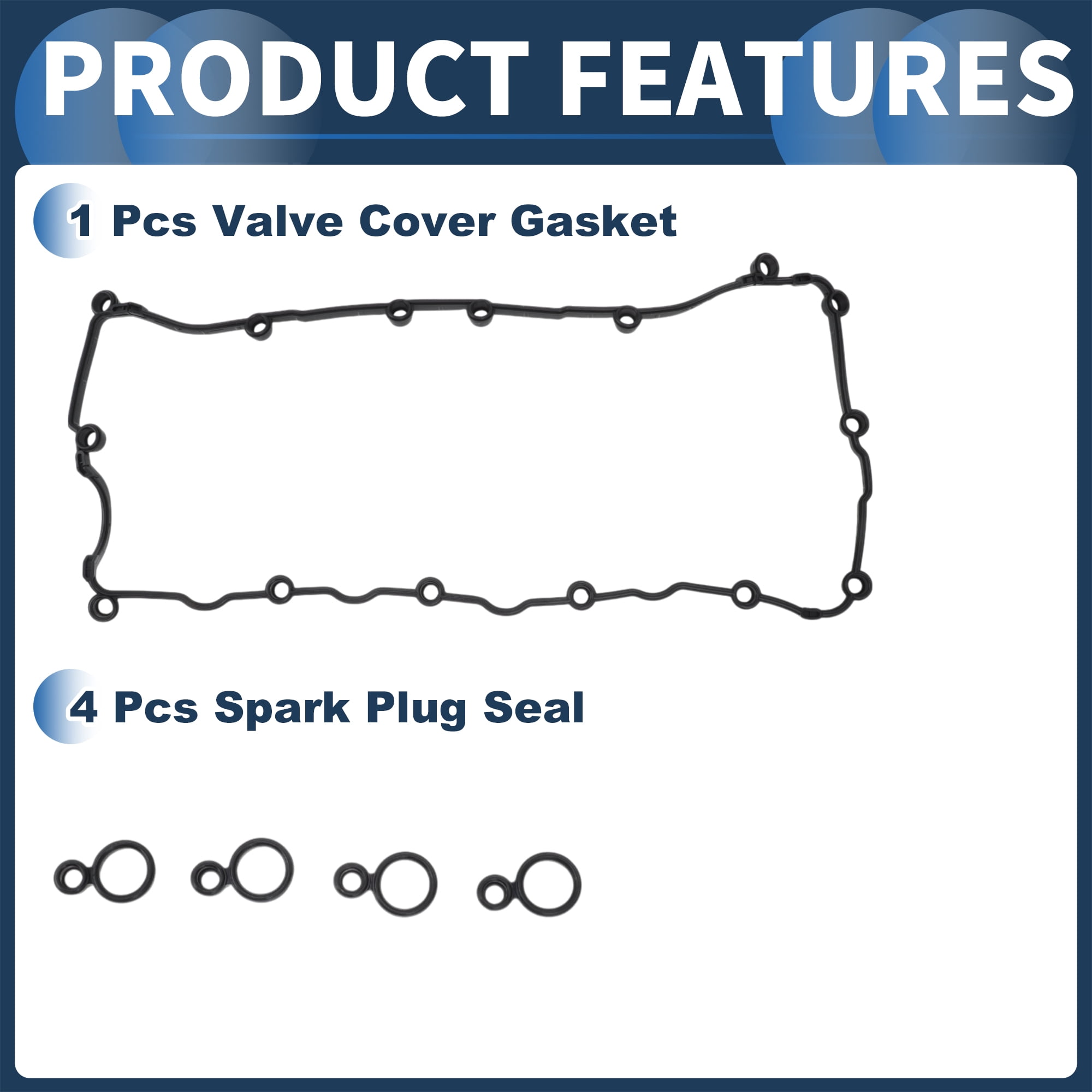Unique Bargains Durable Valve Cover Gasket Set Compatible with Dodge Dart Models