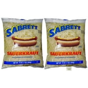 Sabrett Pushcart Style Sauerkraut Topping - 16 oz. Pack of 2