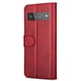 thumbnail image 3 of Feishell for Google Pixel 6 Pro Case Wallet, with Credit Card Slots Durable Flip Folio Kickstand Magnetic Closure Leather Zipper Pocket Wrist Strap Cover for Google Pixel 6 Pro, Red, 3 of 6