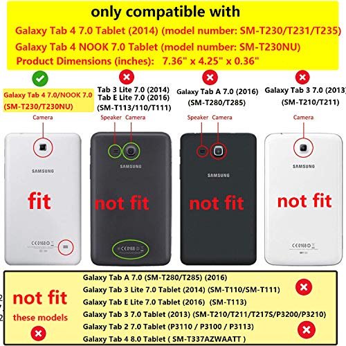 UUCovers Funda para Samsung Galaxy Tab 4 7.0 pulgadas (2014) Funda (SM