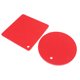 thumbnail image 5 of 5 PCS 2 Redondo 3 Cuadrado Estera de Panal de Silicona Almohadillas Calientes Multiusos para Mesas de Platos Calientes Rojo, 5 of 14