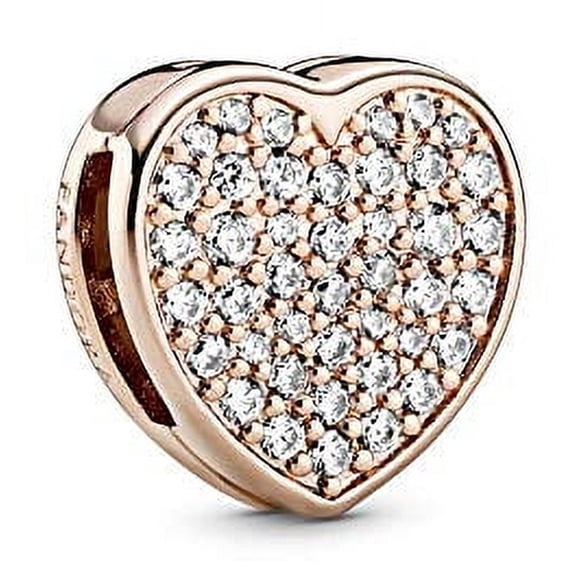 Pandora Pave Heart Clip Charm