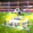 thumbnail image 2 of HI-REEKE Architectural Micro Mini Building Set Dortmund Soccer Stadium Building Toy for Adult Yellow, 2 of 6