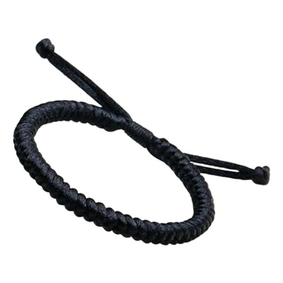 HUANLEDASH Handmade Braid String Bracelets Adjustable Red/Black Woven Rope Bracelet Good Luck Amulet Accessory for Women Girls