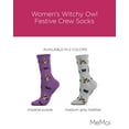 thumbnail image 2 of MeMoi Women's Witchy Owl Festive Crew Socks - Mens - Male, 2 of 7