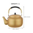 thumbnail image 2 of Water Boiler Restaurant Water Boiling Teapot Korean Style Water Kettle Practical Water Heating Pot(1.5L), 2 of 3