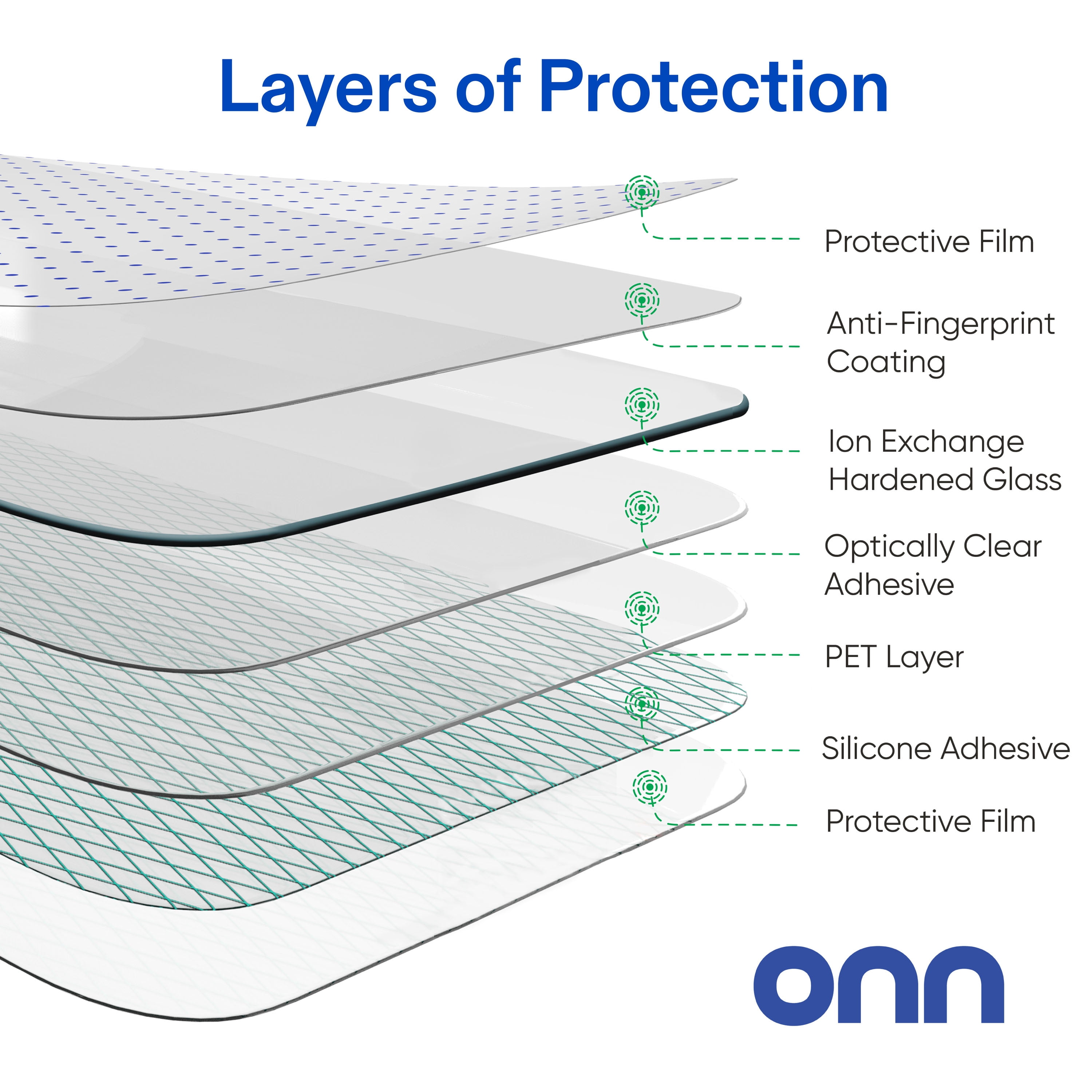 onn Corning Glass Screen Protector for iPhone® 11 and iPhone® XR, Made with Durable Glass by Corning™ for Ultimate Protection, Includes Easy Application Tray