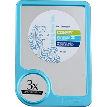 Conair Locker Magnetic Mirror with Standard & 3x Magnification