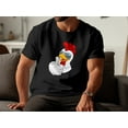 thumbnail image 3 of Cool White Chicken Rooster with Sunglasses Thumbs Up Animal T-Shirt Graphic Art Design Chicken Rooster Sunglasses Tees Tshirt, 3 of 10
