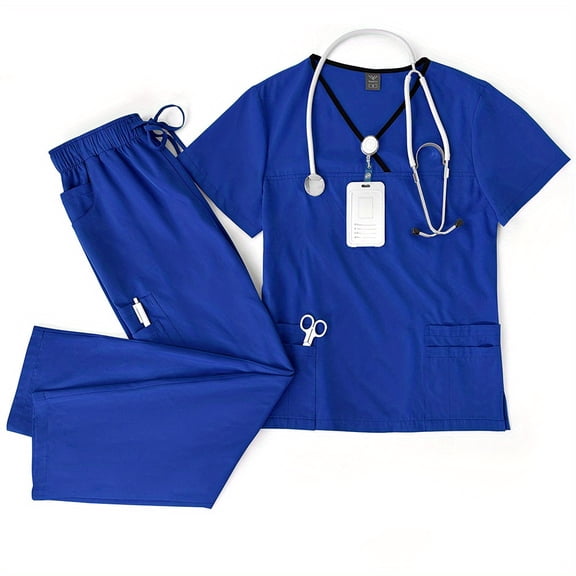 Stylish and Functional Scrub Outfit Perfect for Professionals Uniform Set for Hospitals, Clinics & Veterinary Practices