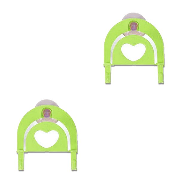 sweethay Estante de almacenamiento multifunción de esponja con ganchos de succión de PP para baño de cocina Verde 2Conjunto