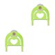 thumbnail image 1 of sweethay Estante de almacenamiento multifunción de esponja con ganchos de succión de PP para baño de cocina Verde 2Conjunto, 1 of 5