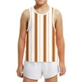 thumbnail image 5 of Maean Summer Tanks Top for Boys Girls Sleeveless Crew Neck Striped Loose Tank Shirts 3-15 Years, 5 of 6