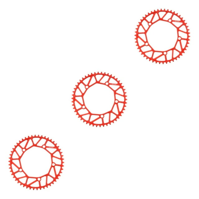 Guardoinrt 1/2/3/5 Stylish Bike Crank For Enhanced Performance Lightweight Bicycles Crank 50T red 3PCS