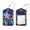 multicolored 1, variant on Space Galaxy Music Note Luggage Tags with Stainless Steel Loop, 2 Pack Luggage Tag Holders for Travel Luggage Baggage Identifier