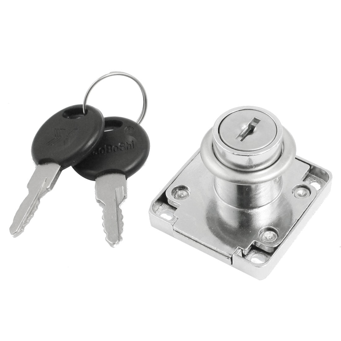 28mm Height Cylinder Rim Security Glass Cabinet Door Lock W Keys
