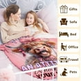 thumbnail image 3 of Custom Highland Cow Blanket with Name, 40 x 30 Inches Soft Fuzzy Blanket for Girls Boys, Highland Cow Lovers, Cozy Pink Warm Flannel Throw Blanket Bed Sofa Room Decor, Camping, Travel, Chair, 3 of 6