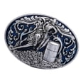 thumbnail image 3 of Hebilla de cinturón Soledad Cowboy Barrel Racing Ovalada Aleación de Zinc, 3 of 6