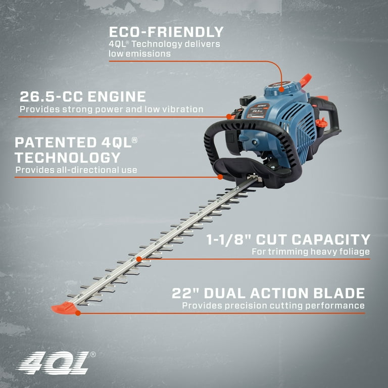 SENIX Heavy Duty, Lightweight 26.5 cc 4 Cycle Gas Hedge SENIX Heavy Duty, Lightweight 26.5 cc 4 Cycle Gas Hedge