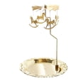 thumbnail image 2 of Candelabro giratorio, candelabro de Metal, centro de mesa, candelabro giratorio romántico de aleación de Zinc con bandeja para boda plato de 15cm, 2 of 8