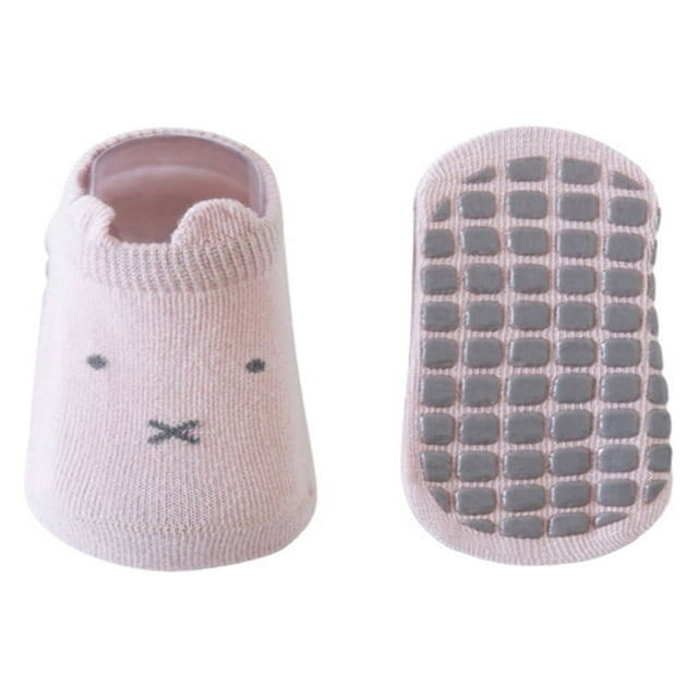 CHOK Toddler Non Skid Ankle Socks With Grips Cute Baby Cartoon Patterns Socks for 0-5Y