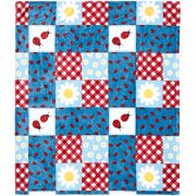 Ladybug Fleece Plush Throw 50 x 60