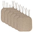 thumbnail image 1 of Cojín para silla Sweet Home Collection, espuma viscoelástica, paquete de 6, color marrón, 1 of 5