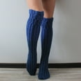 thumbnail image 1 of Dyfzdhu High Stockings For Womens Cable Knit Extra Long Boot Socks Over Knee Thigh Stocking Leg Thermalers, 1 of 4