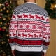 thumbnail image 5 of Suéter Hombres Jerseys básicos Cuello redondo Copo de nieve Elk Patrón Traje de vacaciones (Blanco XL) Kuymtek Blanco T XL para Hombre, 5 of 6