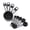 Black, variant on MERRYHAPY Black Measuring Cups Set with Easy-Grip Handles, Kitchen Measuring Tools for Accurate Liquid and Dry Ingredients, 16x7x4.5 Inches