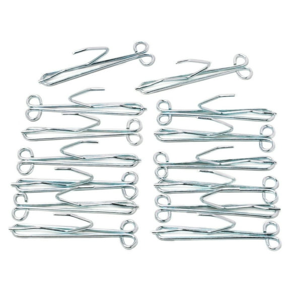 Achim Fantasia Slip In Drapery Hooks 3" Long, 1" Heading, 14 Hooks