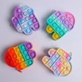 thumbnail image 4 of Push Bubble Coin Purse Rainbow Sensory Toy Llavero Colgante Monedero Silicona Stress Reliever Juguete Para Regalo Inevent AP006308-02, 4 of 6
