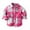 Hot Pink, variant on Girls Flannel Plaid Shirt Fall Button Down Jacket Cardigan Coat, Sizes 6-12M