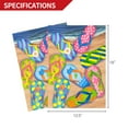 thumbnail image 5 of Anley Flip Flops on Summer Beach Welcome Decorative Garden Flags Double Sided  - 18 x 12.5 Inch, 5 of 6