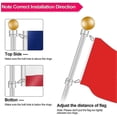 thumbnail image 5 of 2 Pcs Flag Pole Rings Anti Wrap Flag Pole Clips Swivels 360 Rotating Flagpole Flag Mounting Rings, 5 of 5