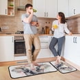 thumbnail image 2 of Coolnut Kitchen Rugs 2 Piece Waterproof Non Slip Kitchen Mat Elephant Kitchen Rug Set for Sink Office Kitchen Cafe, 19.7"x47.2"+19.7"x27.6" Home Decor Gifts, 2 of 7