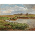 thumbnail image 3 of Hugo Darnaut 24x19 Black Modern Framed Museum Art Print Titled - Ducks in the Doorkweiher, 3 of 5