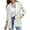White, variant on Lindreshi Shackets for Women 2023 with Pockets Women Casual Long Sleeve Solid Turndown Collar Buttons Fashion Coat