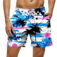 thumbnail image 3 of Vetsdori Big and Tall Swimming Trunks for Men Summer Board Shorts Swimwear Casual Drawstring,Hawaiian Mens Swim Shorts Holiday,M, 3 of 7