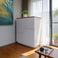 thumbnail image 4 of Ilios Innova | Mueble Organizador Multiusos Blanco Moderno con Puertas Push to Open, Diseño Futurista de MDF y Melamina, para Sala, Recámara u Oficina., 4 of 9