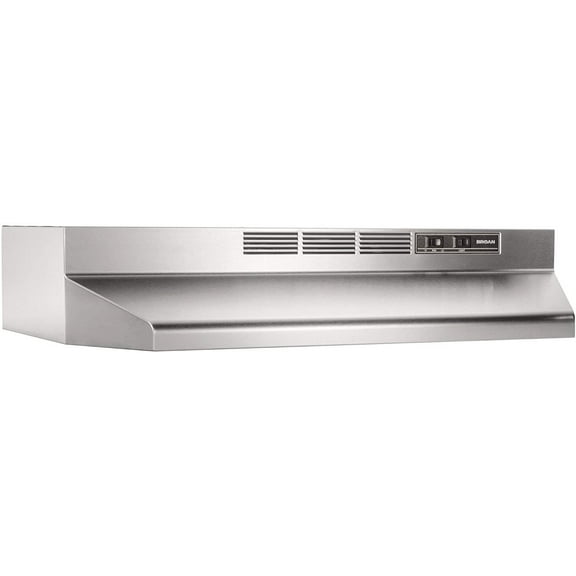 Broan-NuTone 36” Ductless Range Hood Insert, 75W Incandescent Light, 3000K