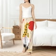 thumbnail image 4 of Salouo Three Gnomes With Balloons Print Women's Pajama Pants Casual Loose Sweatpants PJs Flowy Pants Drawstring Palazzo for Women Wide Leg Pants Lounge Pajama -Medium, 4 of 8