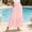Pink, variant on Long Skirts for Women Elastic High Waist Aline Skirt Casual Flowy Tiered Skirt with Pockets Summer Floral Boho Skirt White