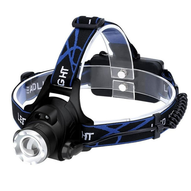 Linterna frontal con sensor de movimiento LED, linterna recargable, diadema ajustable Sin sensor de movimiento Zulema Faro de la lámpara de cabeza impermeable