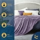 thumbnail image 2 of Cobija Matrimonial, Frazada Ultra Suave, 100% Microfibra de Poliéster, Premium (Lila) Laila Comfort., 2 of 8