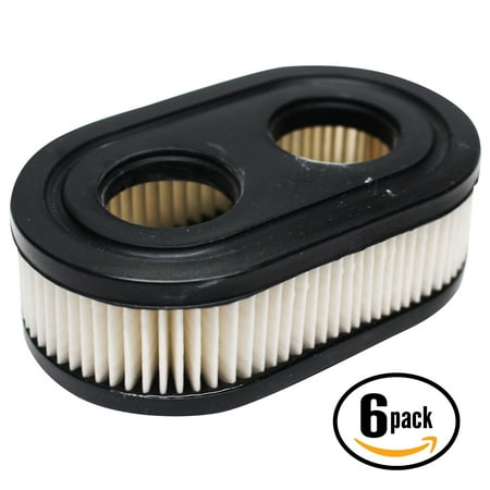 6-Pack Replacement for Briggs & Stratton 09P702-0011-H1 Engine Air Filter - Compatible with Briggs & Stratton 593260 Filter