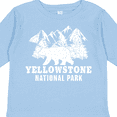 thumbnail image 4 of Inktastic Yellowstone National Park with Bear Mountains and Trees Boys or Girls Long Sleeve Toddler T-Shirt, 4 of 5