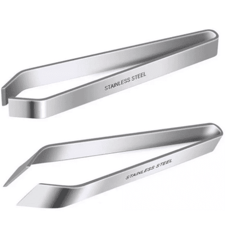 

2 Pieces Fish Bone Tweezers Stainless Steel Flat and Slant Tweezers Pliers Remover Tool (4.6 ) Kitchen Gadgets Tools