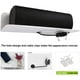 thumbnail image 4 of Blanco - Juego de 2 estantes de pared, fácil de ampliar el espacio de pared - Estante de acrílico de 22,9 cm sin perforaciones para dormitorio, baño, cocina, sala de estar, oficina., 4 of 5