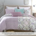 thumbnail image 4 of 100% Cotton 3-Piece Percale Weave Reversible Comforter Set, Full/Queen, Jaipur - Heirlooms of India, 4 of 8